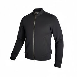 Ministry of Supply Black Fleece Lined Bomber Jacket